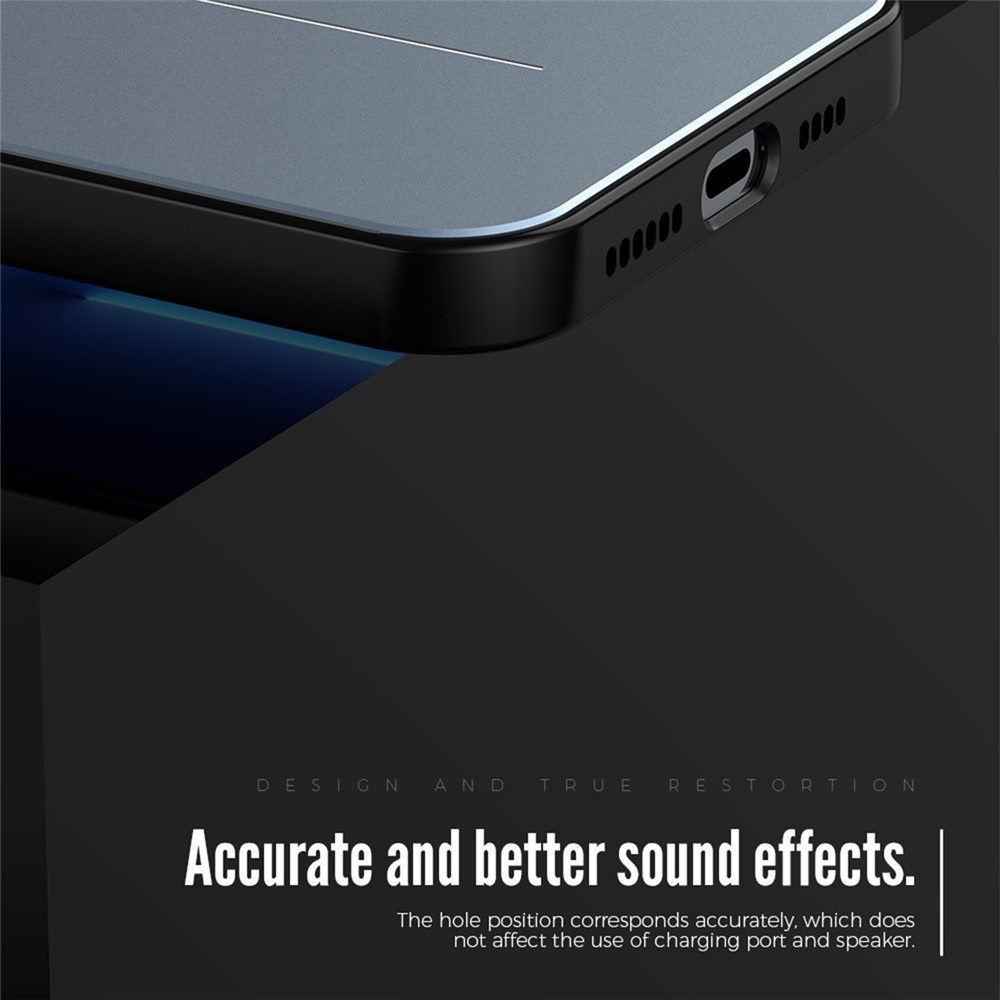 R-JUST RJ-52 Three-line Design Waterproof Scratch-resistant Aluminum Alloy + TPU Phone Case for iPhone 13 6.1 inch - Blue-4
