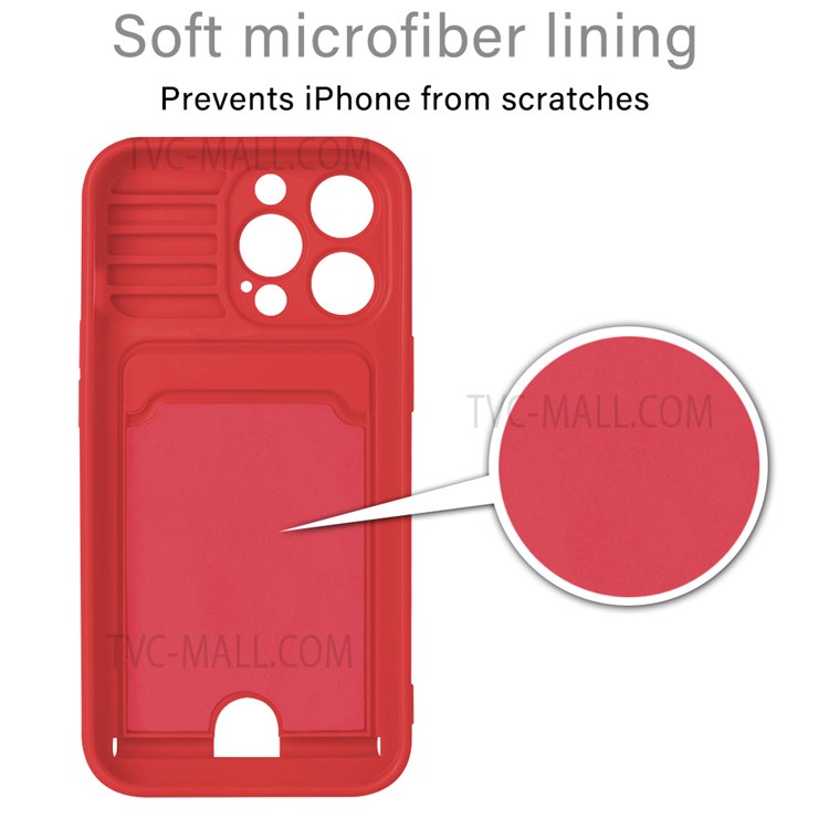 Flexible Soft TPU Phone Shell Phone Back Cover with Rotatable Finger Ring Kickstand for iPhone 13 Pro 6.1 inch - Red-6