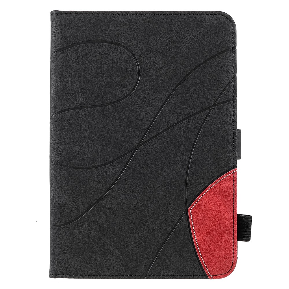 Dual-Color Splicing Full Protection Shockproof Card Holder PU Leather Tablet Case Stand Shell Protector for iPad mini (2021) - Black-2