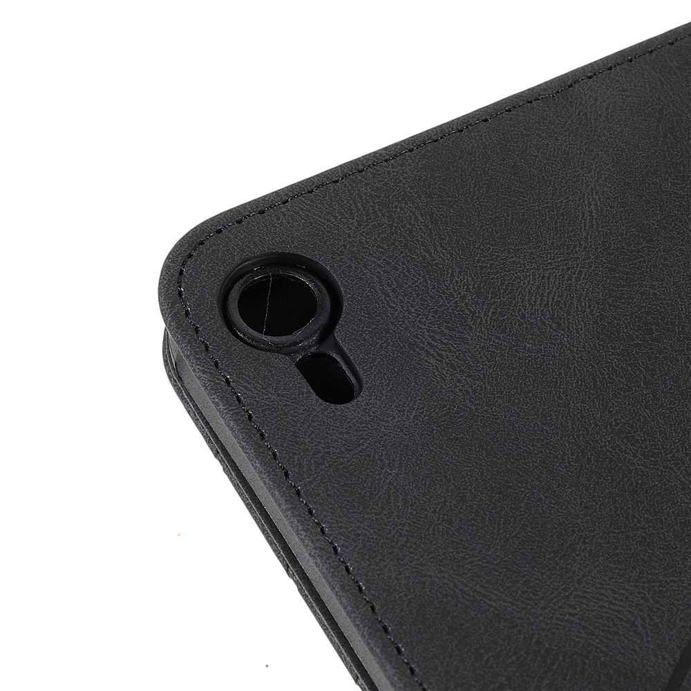 Dual-Color Splicing Full Protection Shockproof Card Holder PU Leather Tablet Case Stand Shell Protector for iPad mini (2021) - Black-9