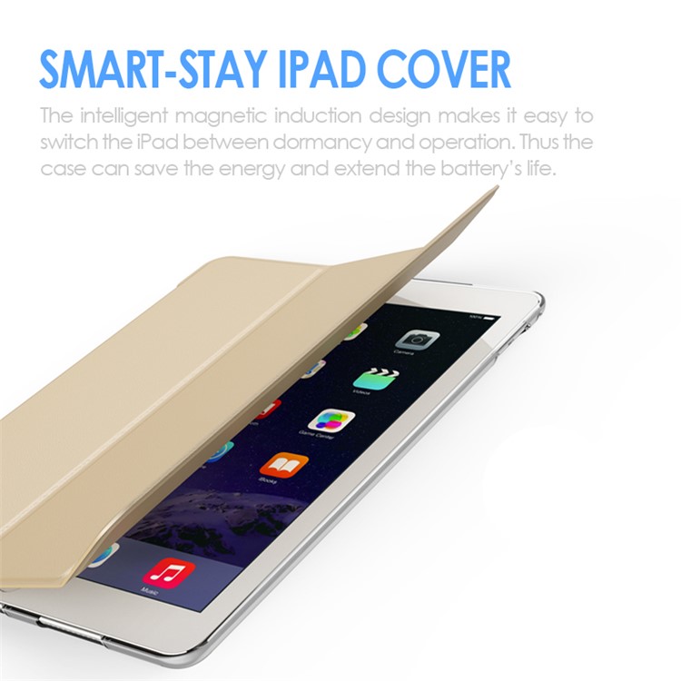 MOOKE Young Series Tri-fold Stand Smart Leather Case for iPad Pro 9.7 inch - Black-3