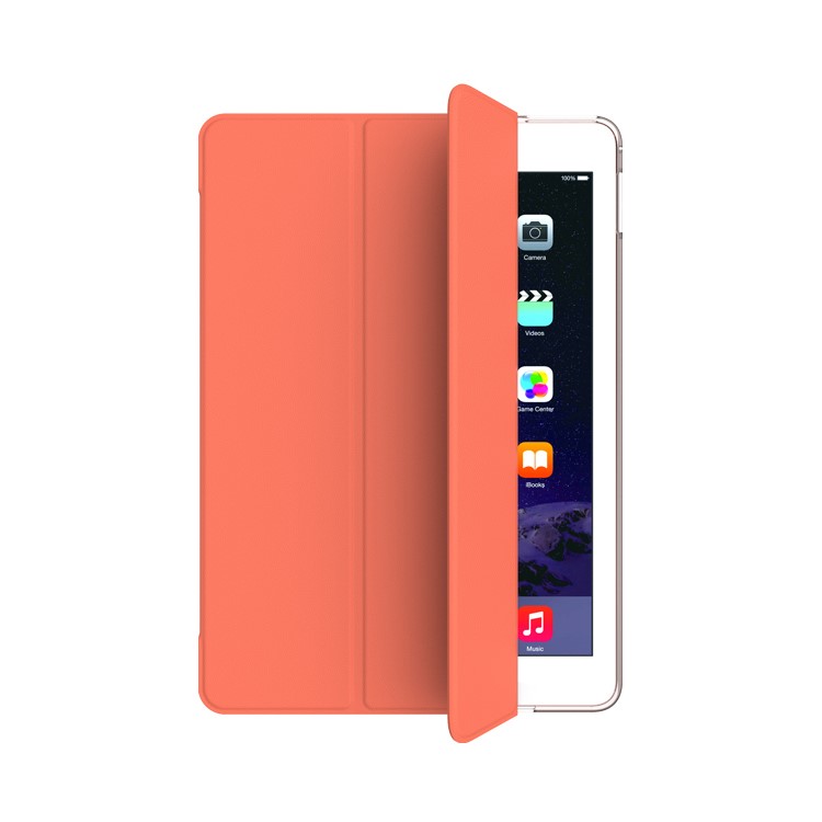 MOOKE Young Series Tri-fold Stand Awakening Leather Case for iPad Pro 9.7 inch - Orange-1