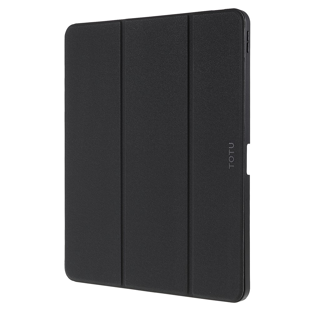 TOTU AA-154 Antist-scratch Shock-resect Tripend Stand Auto Wake/Sleep PU Cuethe Cover Tpu Cover с Держателем Карандаша Для Ipad Pro 12.9 (2017)/(2018)/(2020)/(2021)