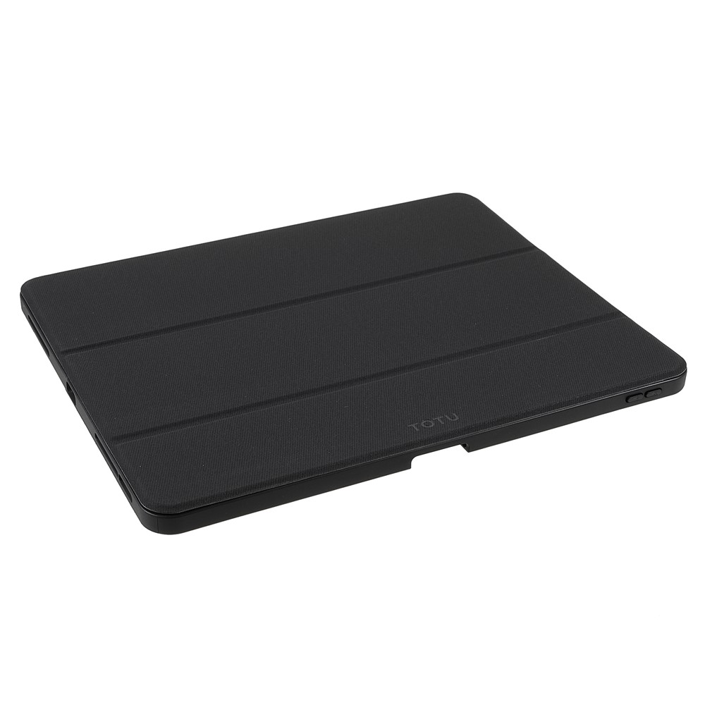 TOTU AA-154 Anti-arranhão Anti-rasgada Tri-fold Stand Alow/sleep Sleep PU Cover Caso TPU Case Com Porta-lápis Para Ipad Pro 12.9 (2017)/(2018)/(2020)/(2021)