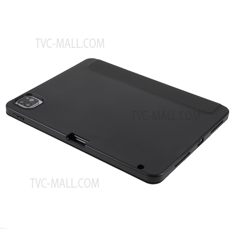 TOTU AA-154 Tri-fold Stand Auto Wake/Sleep Folio Flip Anti-drop PU Leather TPU Cover Case with Pencil Holder for iPad Pro 11-inch (2018)/(2020)/(2021)-9