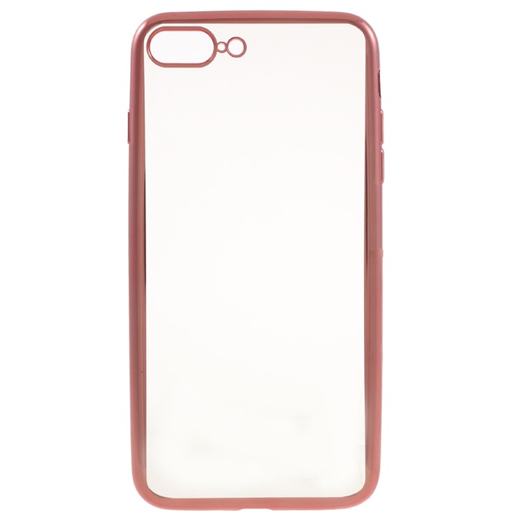 

Electroplating TPU Clear Skin Cover for iPhone 7 Plus 5.5 Inch - Rose Gold