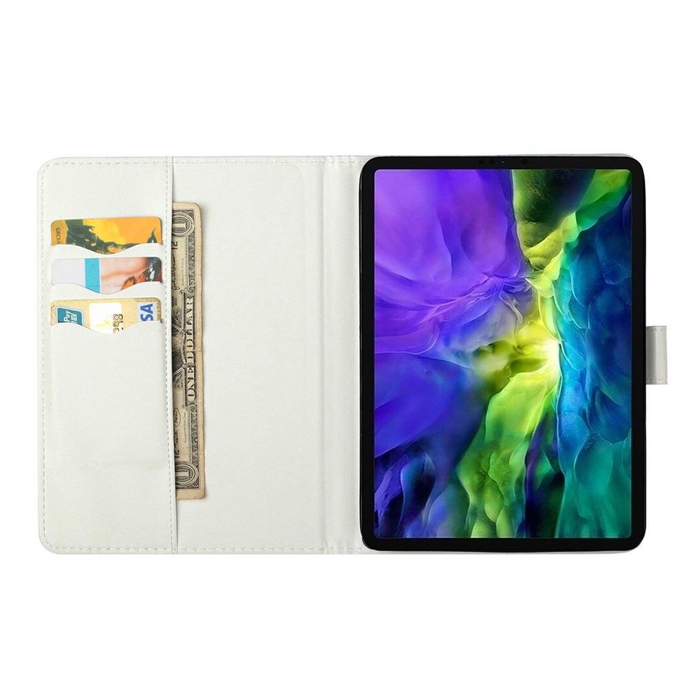 Pattern Printing Leather Tablet Wallet Stand Case Protective Cover Shell for iPad mini (2021) - Flower and Butterfly-6