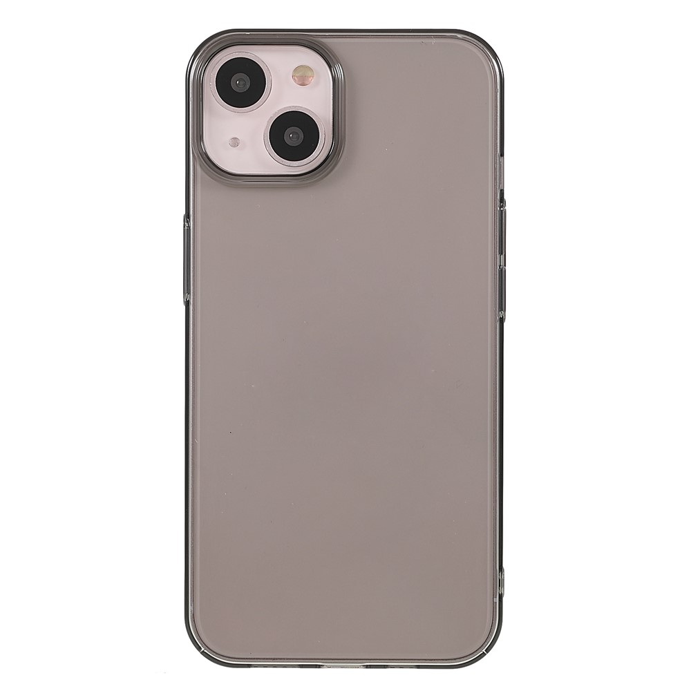 X-LEVEL Transparent Anti-fingerprint Anti-drop PVC Hard Phone Case Cover for iPhone 13 6.1 inch - Transparent Black-2