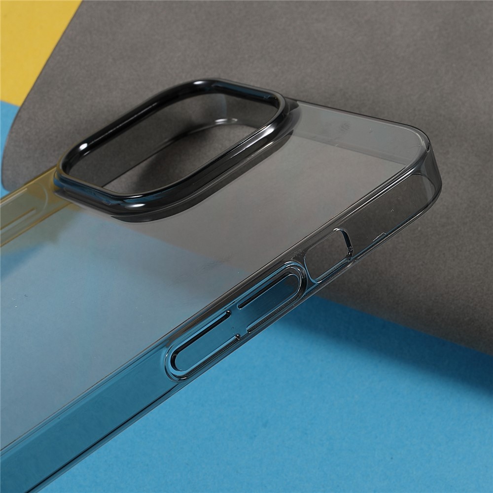 X-LEVEL Clear Anti-fingerprint Anti-scratch PVC Hard Phone Case Cover for iPhone 13 Pro Max 6.7 inch - Transparent Black-8