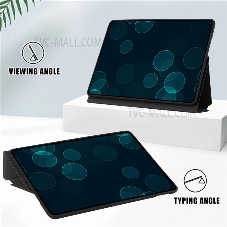 Solid Color Stand Design Auto Wake / Sleep Anti-drop Anti-scratch PU Leather + TPU Tablet Case for iPad Pro 11 (2022) /  (2018) / (2020) / (2021) / Air (2020) / Air (2022) - Black-2