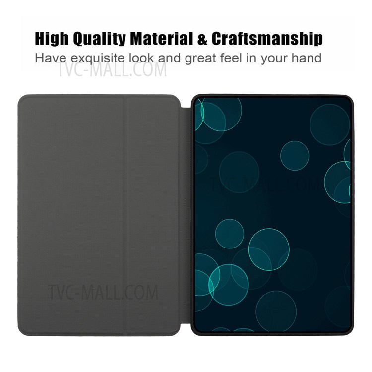 Solid Color Stand Design Auto Wake / Sleep Anti-drop Anti-scratch PU Leather + TPU Tablet Case for iPad Pro 11 (2022) /  (2018) / (2020) / (2021) / Air (2020) / Air (2022) - Black-3