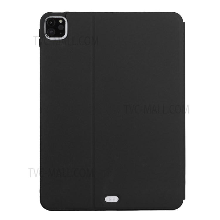 Solid Color Stand Design Auto Wake / Sleep Anti-drop Anti-scratch PU Leather + TPU Tablet Case for iPad Pro 11 (2022) /  (2018) / (2020) / (2021) / Air (2020) / Air (2022) - Black-5