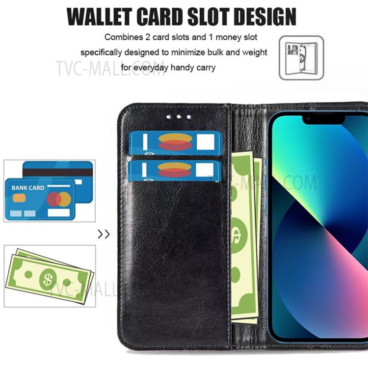 Pattern Printing Stand Wallet Magnetic Closure PU Leather Phone Protector Case for iPhone 13 6.1 inch - Sketch-5