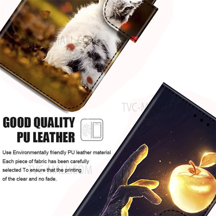 Pattern Printing Stand Wallet Magnetic Closure PU Leather Phone Protector Case for iPhone 13 6.1 inch - Sketch-7