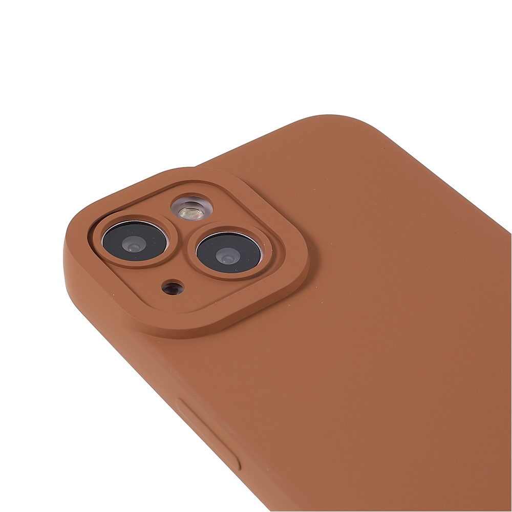 Rubberized Surface Anti-fingerprint Precise Cutout Soft Durable TPU Protective Phone Cover Shell for iPhone 13 6.1 inch - Brown-6