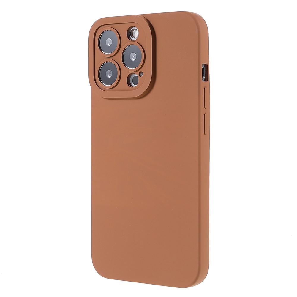 Rubberized Surface Anti-drop Anti-scratch Precise Cutout Soft TPU Well-protected Phone Case for iPhone 13 Pro Max 6.7 inch - Brown-11