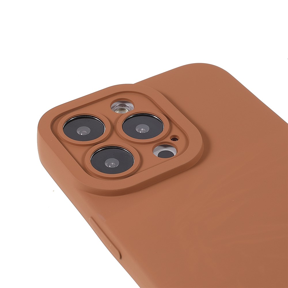 Rubberized Surface Anti-drop Anti-scratch Precise Cutout Soft TPU Well-protected Phone Case for iPhone 13 Pro Max 6.7 inch - Brown-14