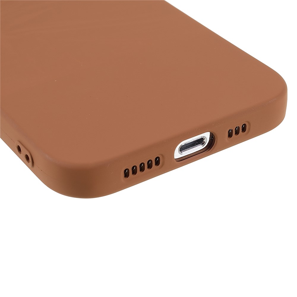 Rubberized Surface Anti-drop Anti-scratch Precise Cutout Soft TPU Well-protected Phone Case for iPhone 13 Pro Max 6.7 inch - Brown-5