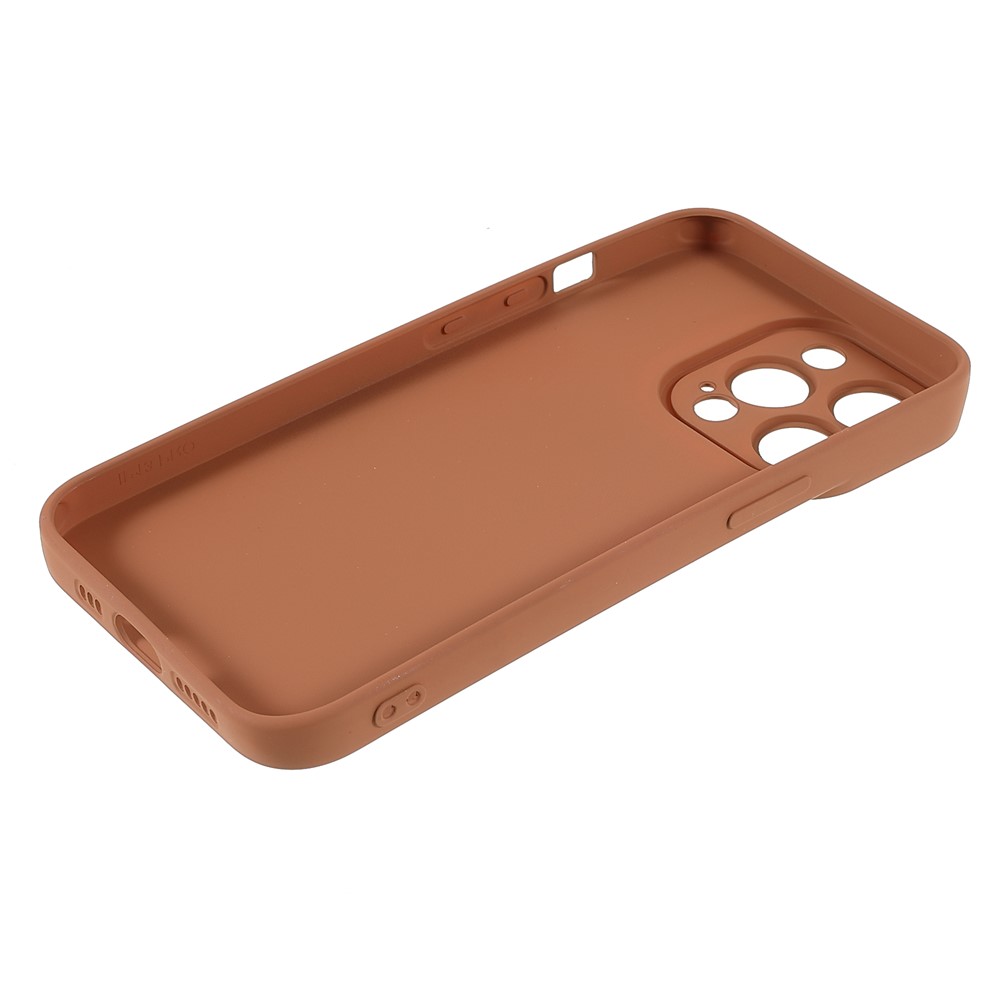 Rubberized Surface Anti-drop Anti-scratch Precise Cutout Soft TPU Well-protected Phone Case for iPhone 13 Pro Max 6.7 inch - Brown-7