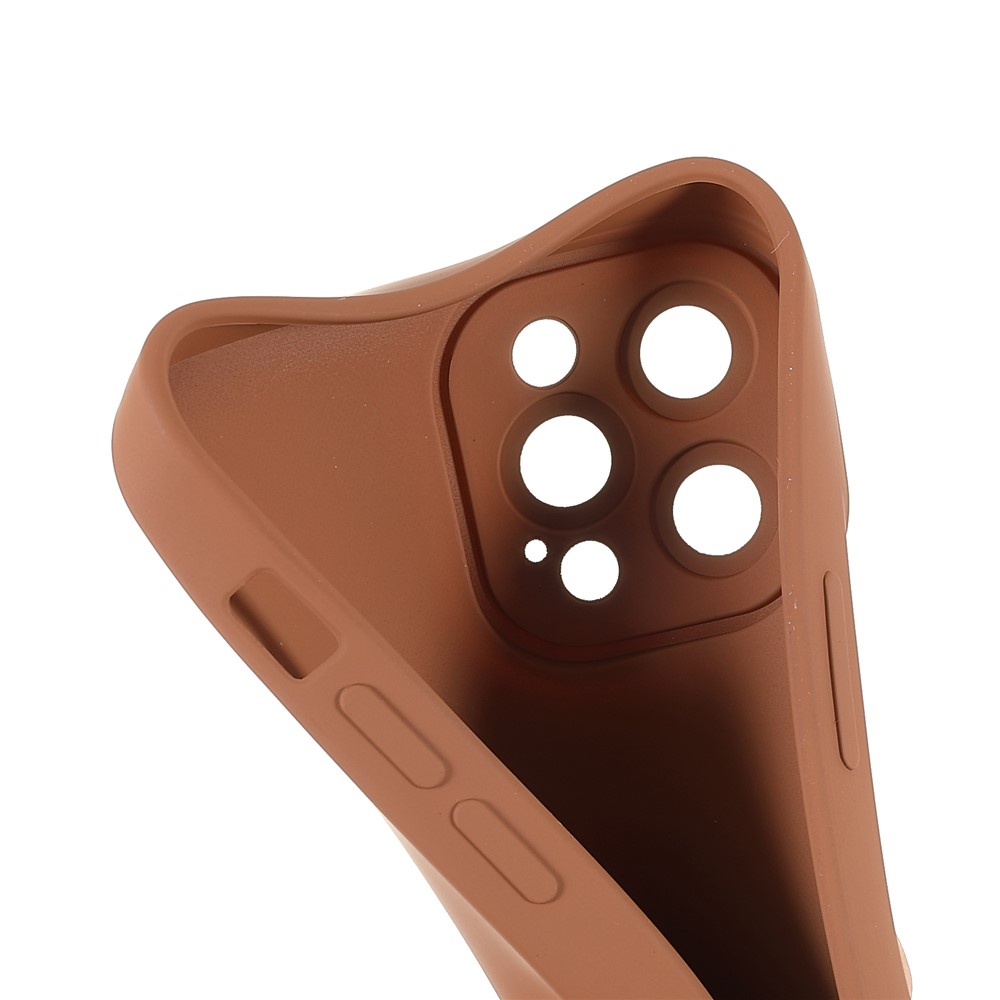 Rubberized Surface Smooth Touch Precise Cutout Durable Soft TPU Phone Case Cover for iPhone 12 Pro 6.1 inch - Brown-8