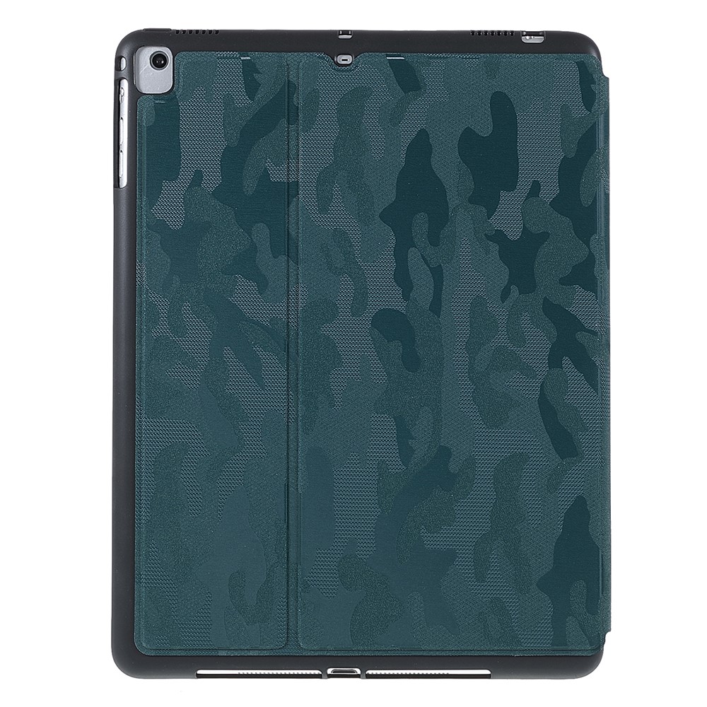 X-LEVEL War Wolf Series Camouflage Pattern PU Leather Smart Auto Wake/Sleep Stand Case with Pencil Holder for iPad 9.7-inch (2017)/(2018) / Air (2013)/Air 2 / iPad Pro 9.7 inch (2016) - Green-4