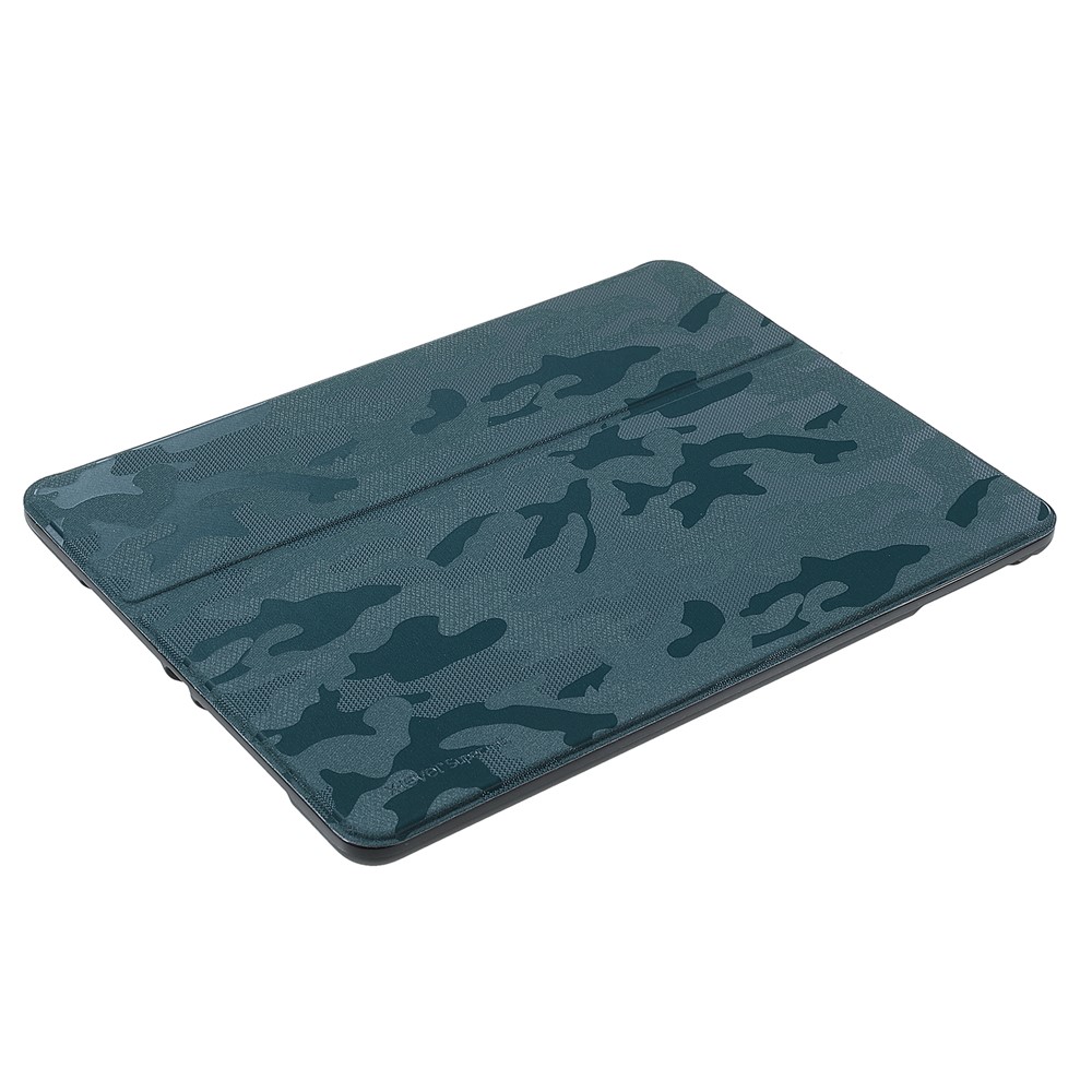 X-LEVEL War Wolf Series Camouflage Pattern PU Leather Smart Auto Wake/Sleep Stand Case with Pencil Holder for iPad 9.7-inch (2017)/(2018) / Air (2013)/Air 2 / iPad Pro 9.7 inch (2016) - Green-5