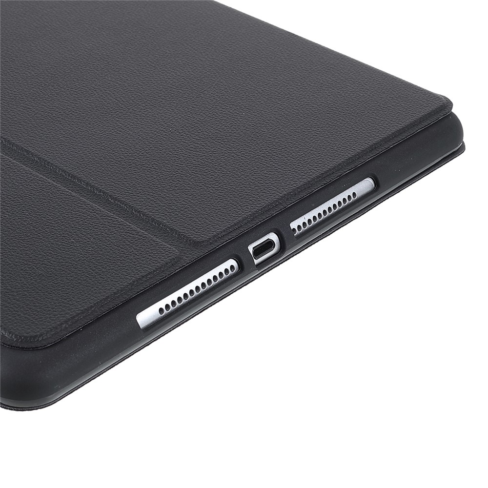 Litchi De Niveau X Texture Auto Réveil / Sleep PU Pu En Cuir Tablette De Protection Avec Support De Crayon Pour IPad 10.2 (2021) / (2020) / (2019) / Air 10,5 Pouces (2019) / IPad Pro 10.5-pouce (2017) - Le Noir-9