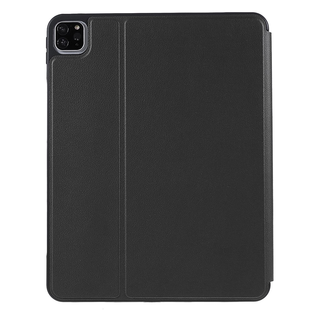 X-LEVEL Litchi Texture PU Leatther Folio Stand Smart Auto Wake/Sleep Case with Pencil Holder for iPad Pro 11-inch (2021)/(2020)/(2018) / Air (2020) - Black-4