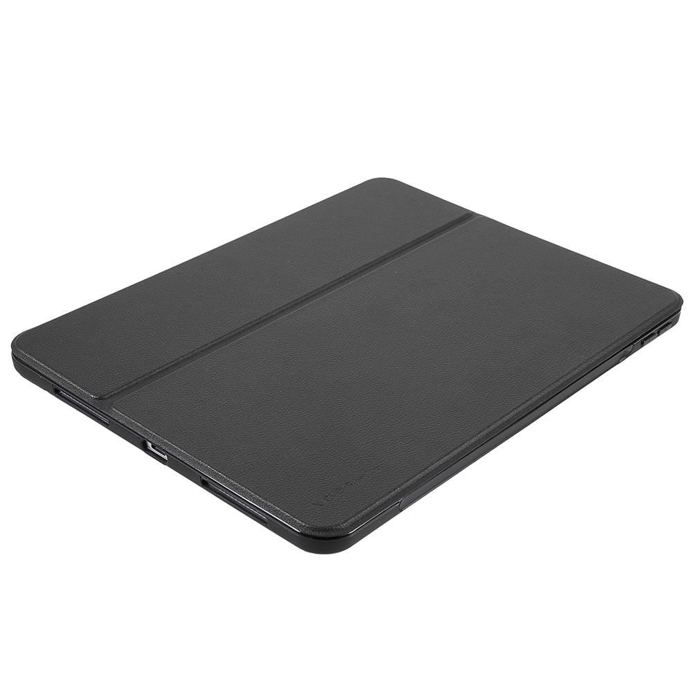 X-LEVEL Litchi Texture PU Leatther Folio Stand Smart Auto Wake/Sleep Case with Pencil Holder for iPad Pro 11-inch (2021)/(2020)/(2018) / Air (2020) - Black-5