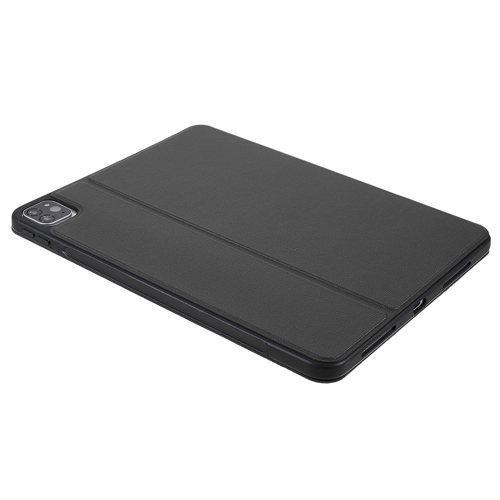X-LEVEL Litchi Texture PU Leatther Folio Stand Smart Auto Wake/Sleep Case with Pencil Holder for iPad Pro 11-inch (2021)/(2020)/(2018) / Air (2020) - Black-8