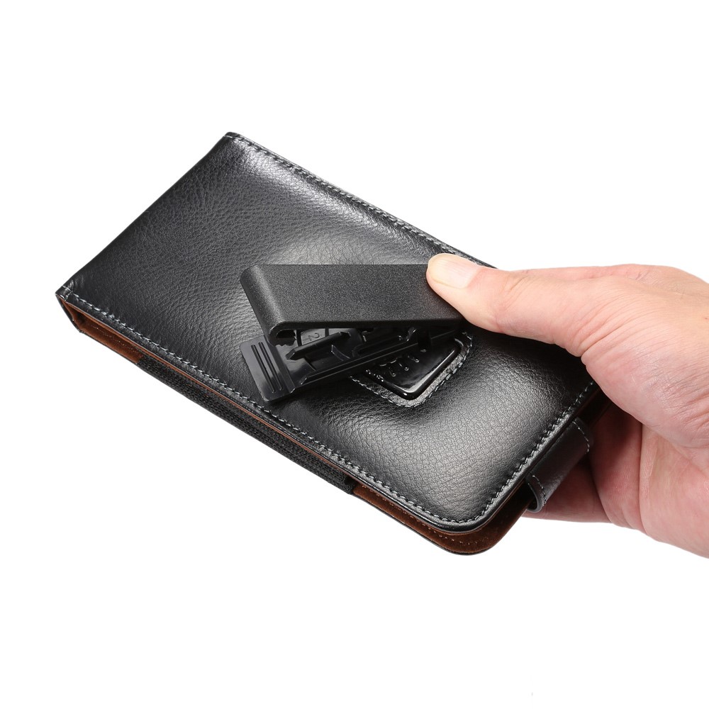 Estojo de capa de bolsa de couro dividido com clip de cinto para iPhone 6s Plus / 6 Plus Etc-5