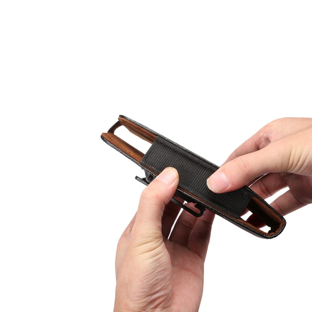 Estojo de capa de bolsa de couro dividido com clip de cinto para iPhone 6s Plus / 6 Plus Etc-6