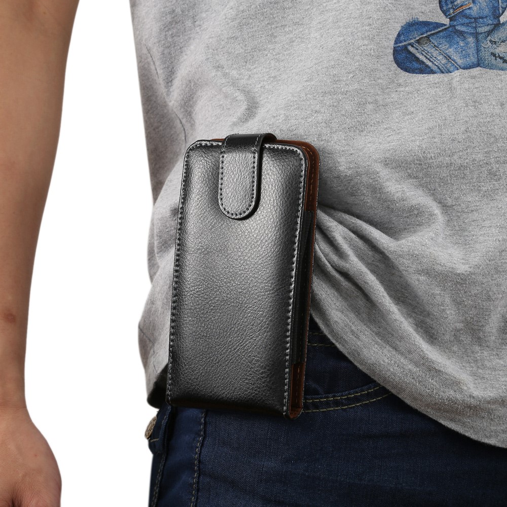 Estojo de capa de bolsa de couro dividido com clip de cinto para iPhone 6s Plus / 6 Plus Etc-9
