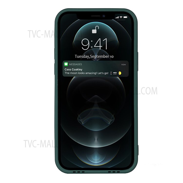 Phone Back Cover with Adjustable Wrist Strap Kickstand and Long Shoulder Strap High-quality Soft TPU Phone Case for iPhone 12 6.1 inch - Green-4