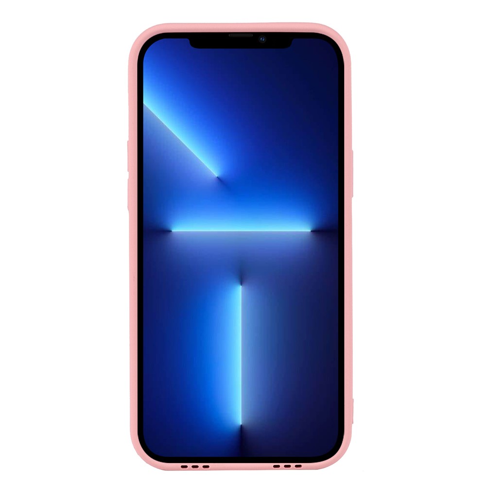 Shockproof Soft TPU Phone Case with Adjustable Wrist Strap Kickstand and Long Shoulder Strap for iPhone 13 Pro Max 6.7 inch - Pink-4