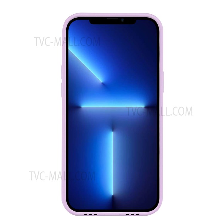 Anti-dust Precise Cutout Soft TPU Phone Case with Adjustable Wrist Strap Kickstand and Long Shoulder Strap for iPhone 13 Pro 6.1 inch - Purple-4
