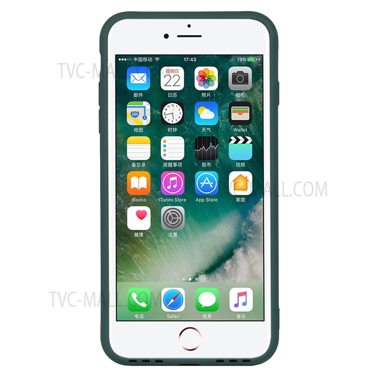 Kickstand Design Precise Cutout Durable Soft TPU Case with Adjustable Wrist Strap for iPhone 7/8 4.7 inch/SE (2nd Generation) - Green-4