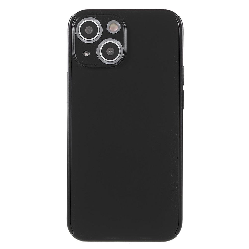 Rubberized Surface Precise Cutouts Anti-scratch Anti-fall Detachable 2-in-1 Hard PC Cover with Screen Protector for iPhone 13 mini 5.4 inch - Black-2