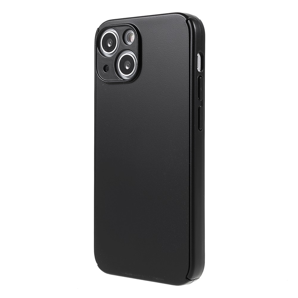 Rubberized Surface Precise Cutouts Anti-scratch Anti-fall Detachable 2-in-1 Hard PC Cover with Screen Protector for iPhone 13 mini 5.4 inch - Black-3