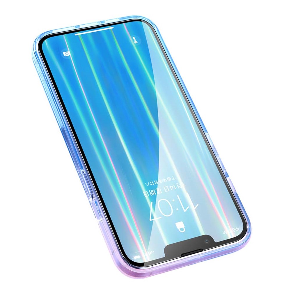 Soft TPU Case Dazzling Epoxy Surface Stylish Anti-drop Phone Cover Shell for iPhone 13 6.1 inch - Blue-2