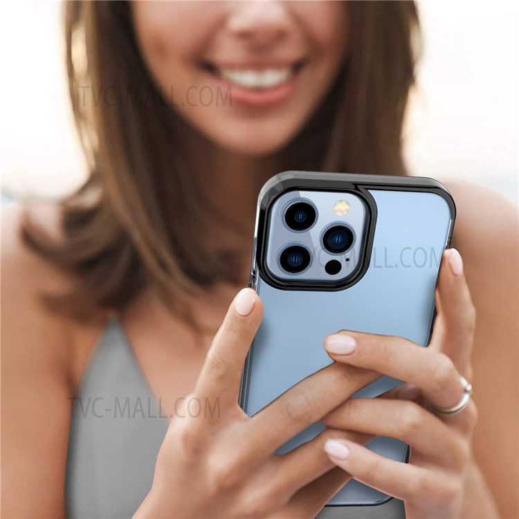 GW18 Electroplating Anti-scratch Anti-fall Precise Cutout Soft TPU Case Shell for iPhone 13 Pro Max 6.7 inch - Black-6