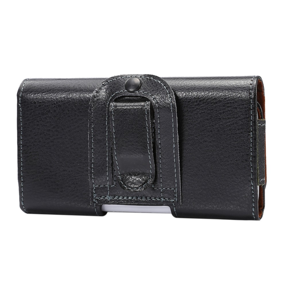 Bolsa De Cuero Genuina De La Correa Del Caso Del Clip Del Cinturón Para El Iphone 8 / Samsung Galaxy S7-3