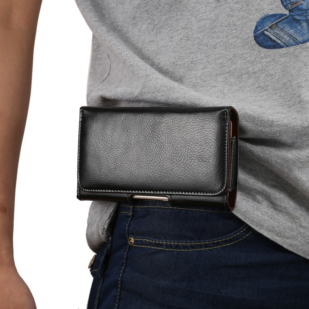 Genuine Leather Holster Pouch for iPhone 6s Plus / Huawei P9 Plus, Size: 160 x 85 x 15mm-6