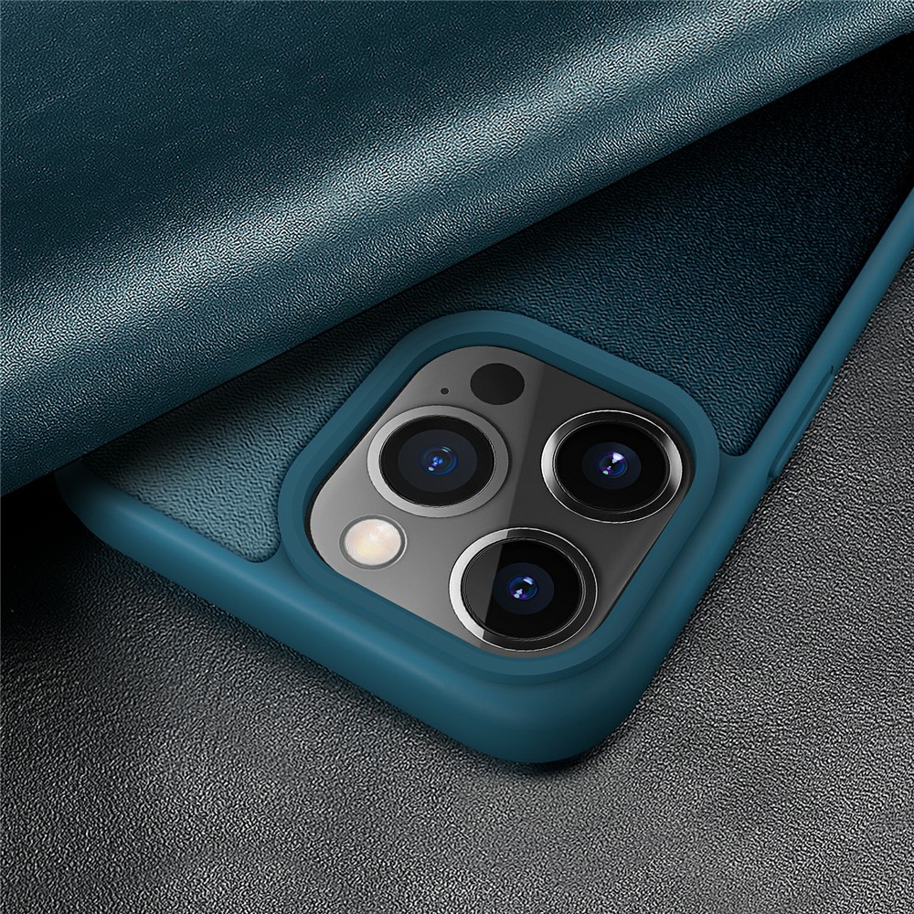 View Window Design Flip Cover Anti-Scratch PU Leather+Hard PC+TPU Hybrid Protective Case for iPhone 13 Pro 6.1 inch - Blue-7