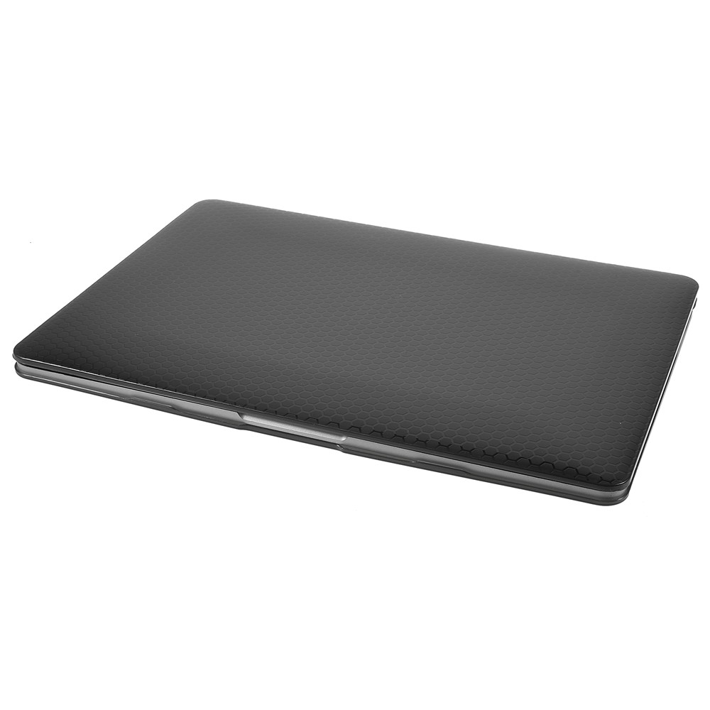 Honeycomb Texture PC Protective Cover Ultra-thin Laptop Case for MacBook Air 13.3-inch with Retina Display A2179 (2020)/A1932/A2337 - Black-2
