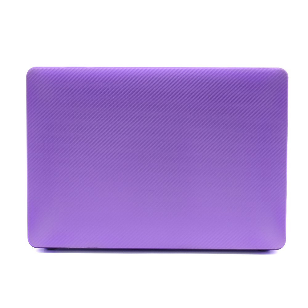 Carbon Fiber Texture Laptop Case Full Protection PC Shell for MacBook Air 13.3-inch (A1369/A1466) - Purple-2