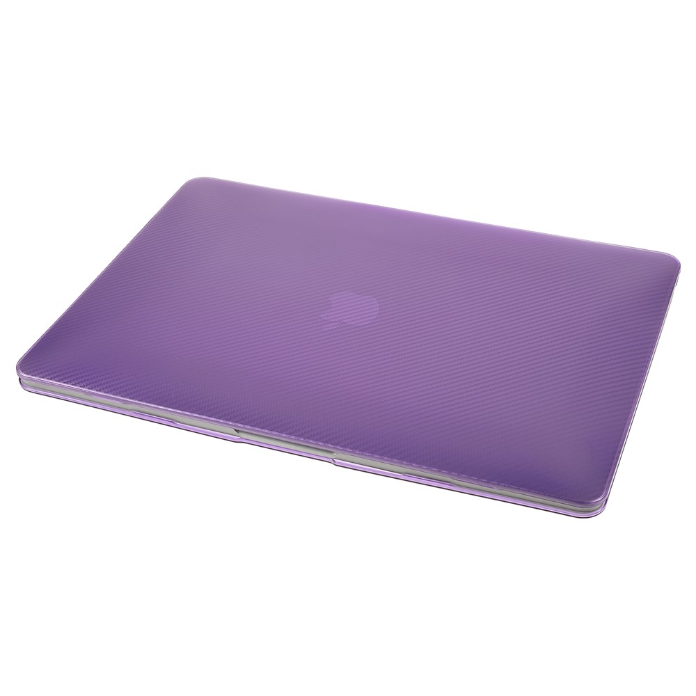 Carbon Fiber Texture PC Notebook Cover Laptop Case for MacBook Pro 13-inch A1708/A1706/A1989/A2159/A2251/A2289/A2338 - Purple-4