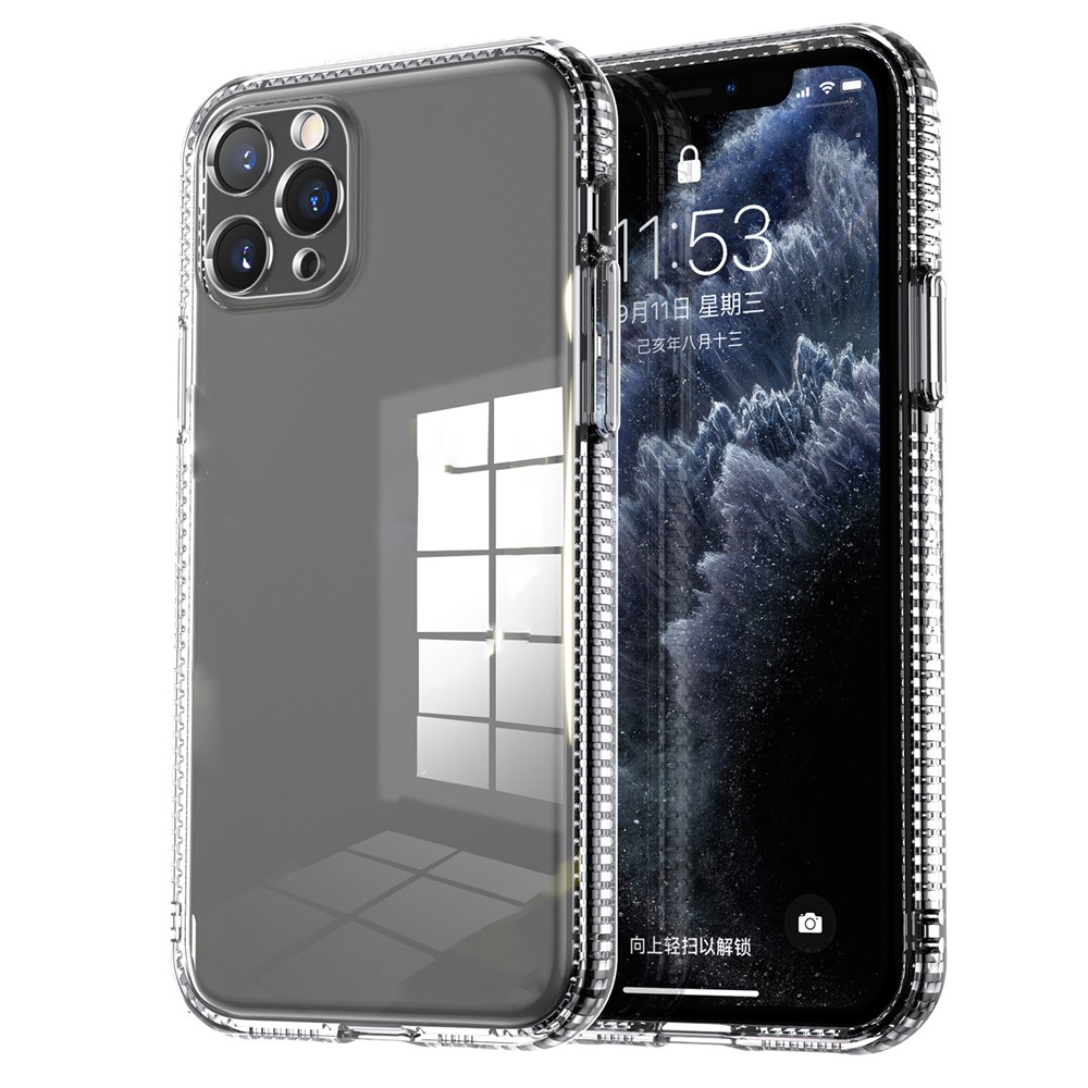 Transparent Anti-drop Anti-Fingerprint Non-slip Soft TPU Phone Case Shell for iPhone 11 Pro 5.8 inch-1