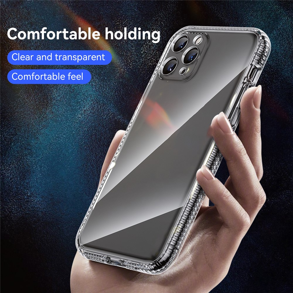 Transparent Anti-drop Anti-Fingerprint Non-slip Soft TPU Phone Case Shell for iPhone 11 Pro 5.8 inch-3