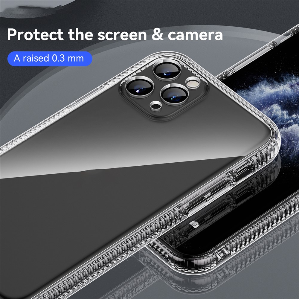 Transparent Anti-drop Anti-Fingerprint Non-slip Soft TPU Phone Case Shell for iPhone 11 Pro 5.8 inch-5